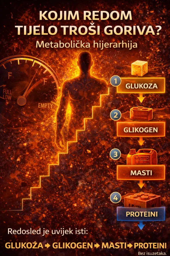 Kojim redom tijelo troši goriva - metabolička hijerarhija